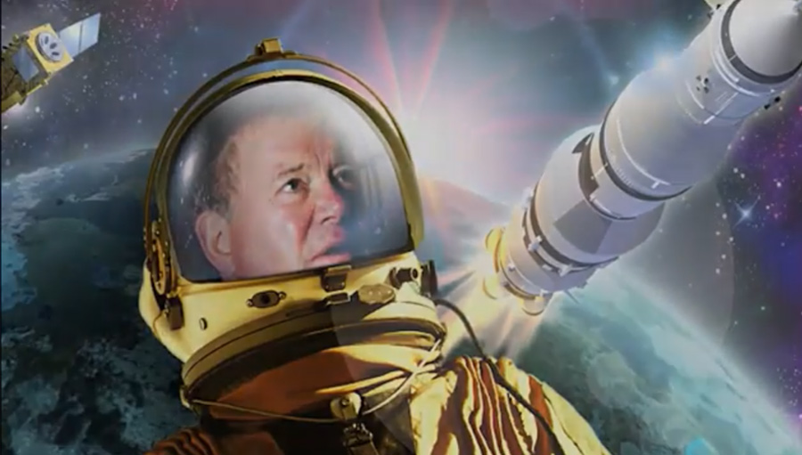 'Star Trek's' William Shatner Beams Up Video for Space Station Crew